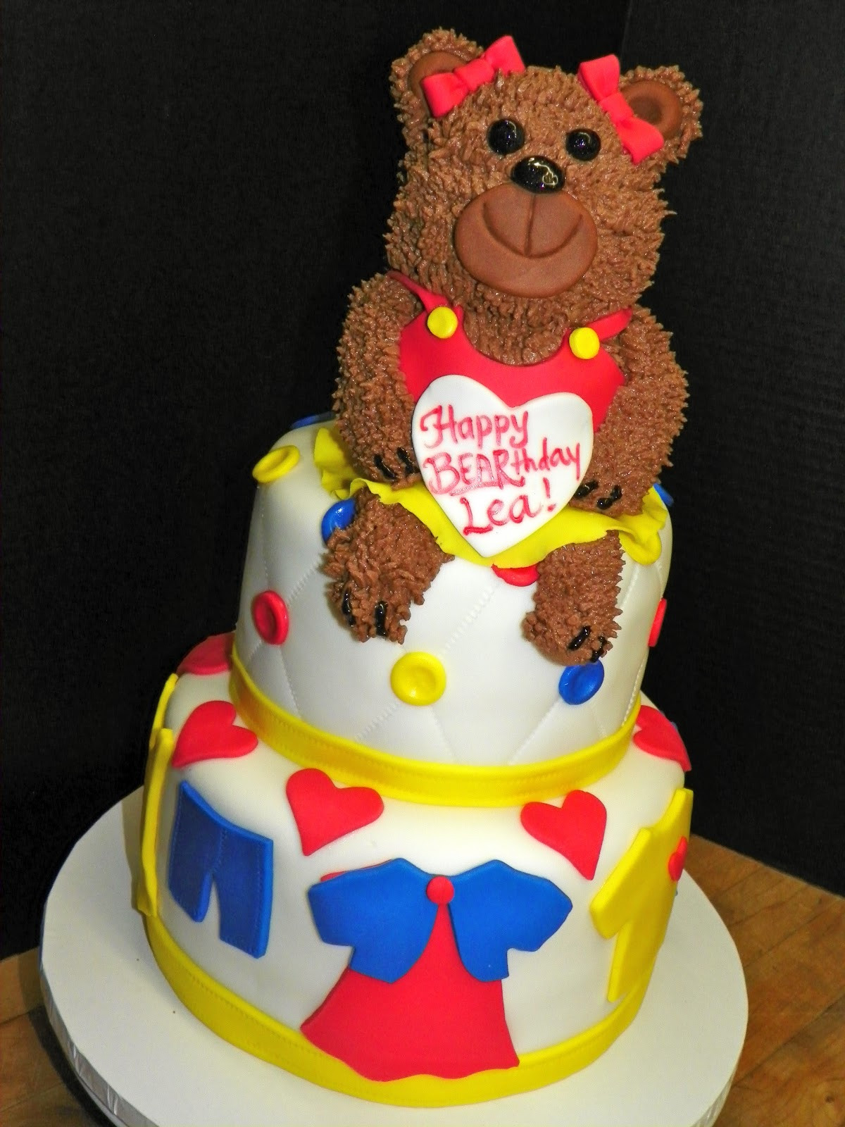 Bear Birthday Cake
 Plumeria Cake Studio Build A Bear Birthday Cake
