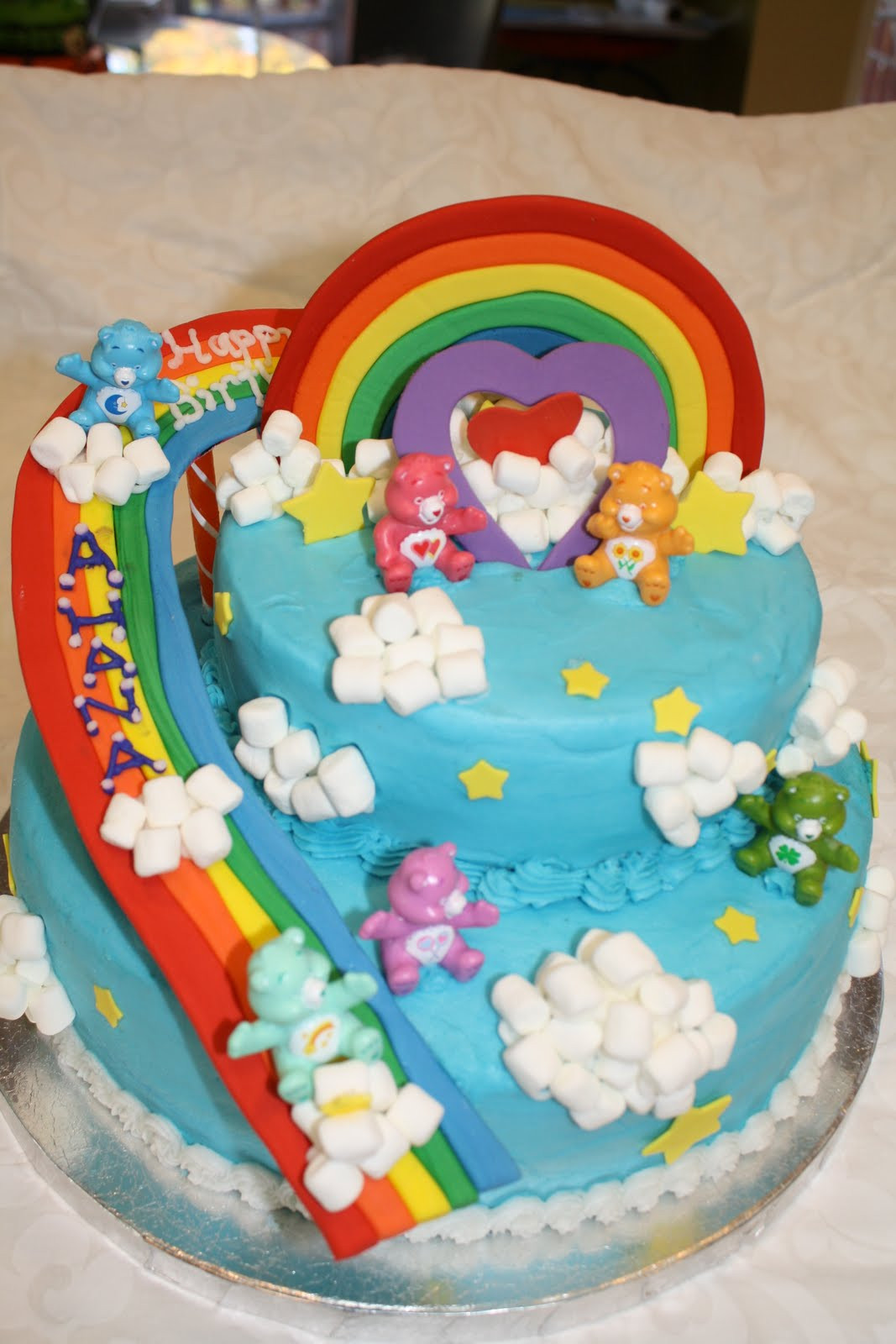 Bear Birthday Cake
 Cakelicious Care Bears Birthday Cake