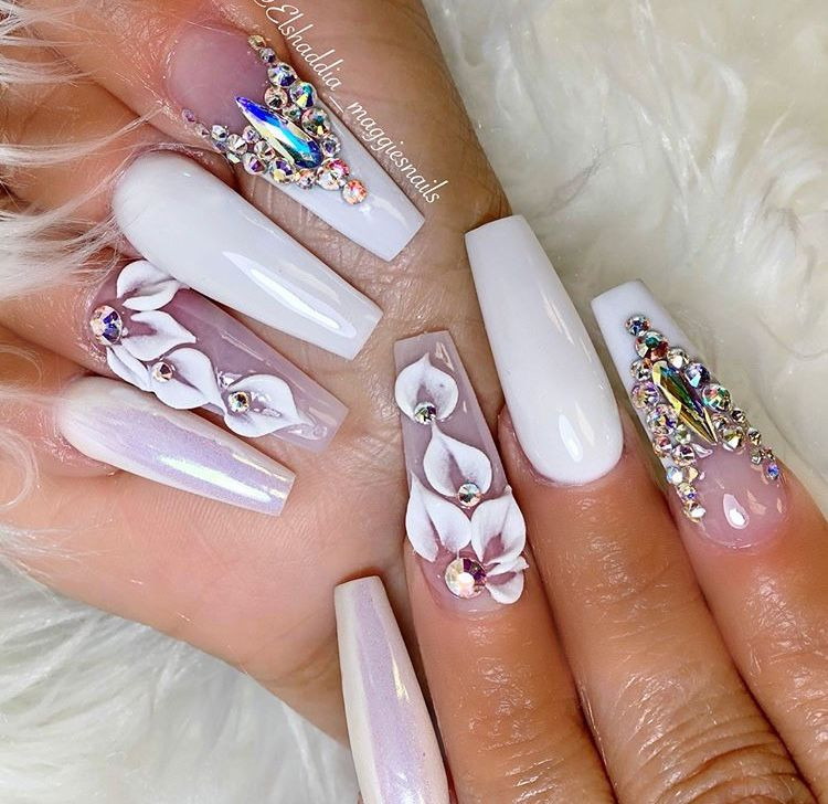 Beautiful Nails Fresno Ca
 My Beautiful bling nails by Maggie Bryan of El Shaddiah