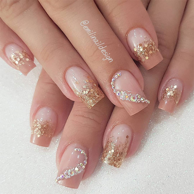 Beautiful Wedding Nails
 100 Beautiful wedding nail art ideas for your big day 1