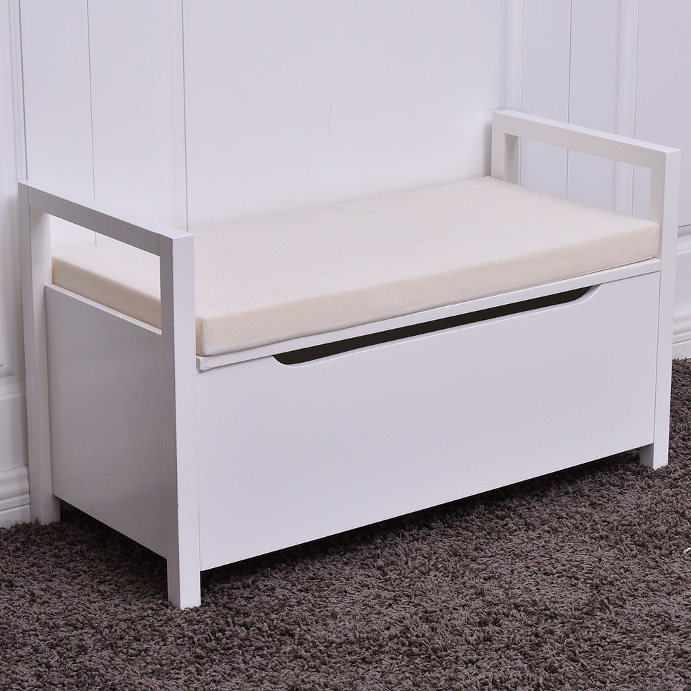 Bedroom Bench With Shoe Storage
 Shoe Bench Storage Rack Cushion Seat Ottoman Bedroom