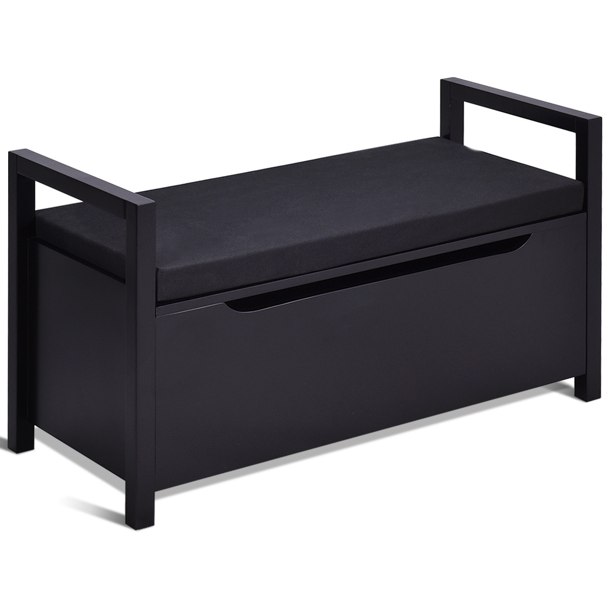 Bedroom Bench With Shoe Storage
 Costway Costway Shoe Bench Storage Rack Cushion Seat