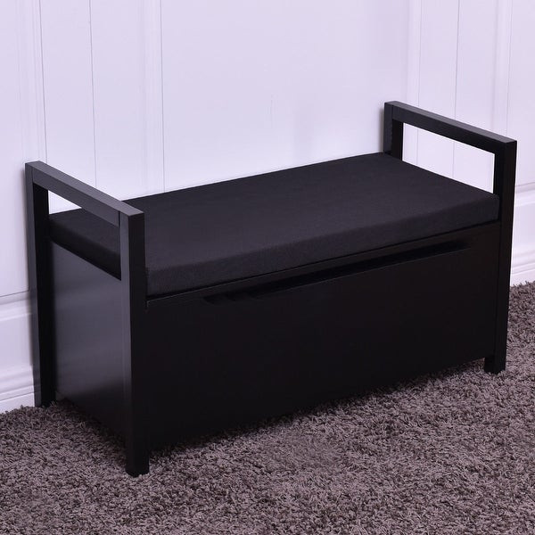 Bedroom Bench With Shoe Storage
 Shop Costway Shoe Bench Storage Rack Cushion Seat Ottoman