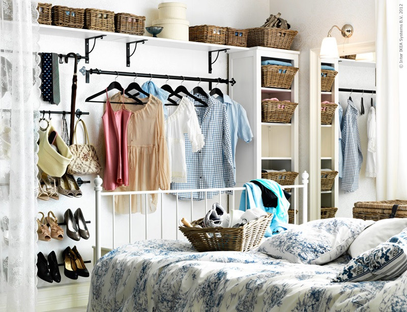 Bedroom Clothes Storage
 Solutions for a Closet less Bedroom