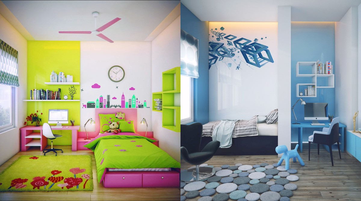 Bedroom For Kids
 Super Colorful Bedroom Ideas for Kids and Teens