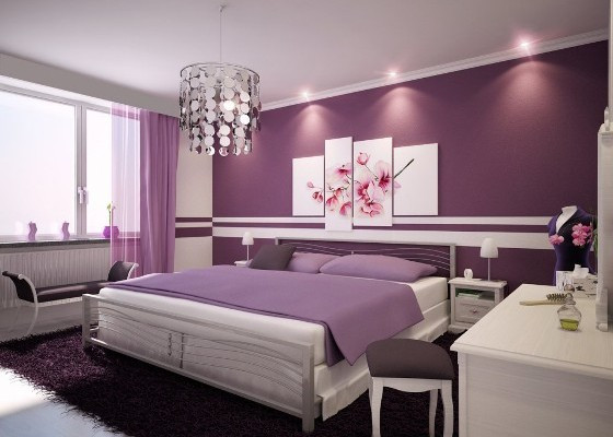 Bedroom Purple Paint Ideas
 Home interior paint ideas Little Piece Me