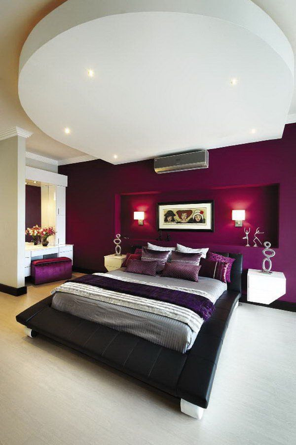 Bedroom Purple Paint Ideas
 Purple Themed Master Bedroom Paint Color Ideas Bedroom