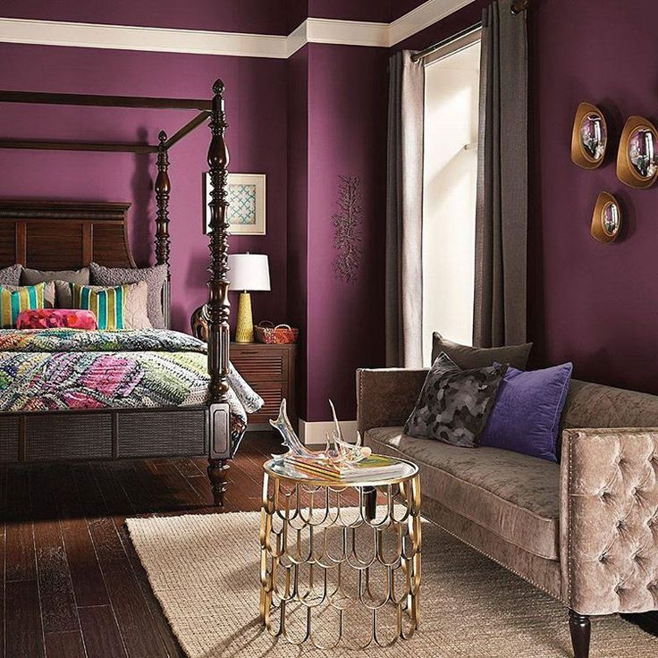 Bedroom Purple Paint Ideas
 Interior Design Ideas