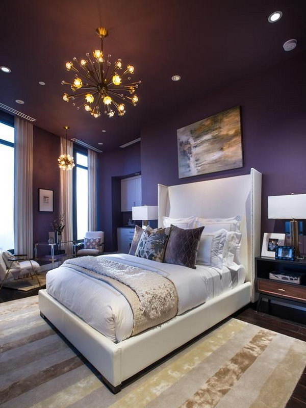 Bedroom Purple Paint Ideas
 45 Beautiful Paint Color Ideas for Master Bedroom Hative