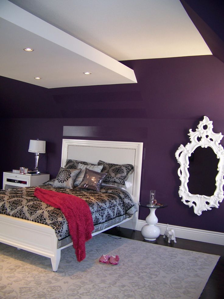 Bedroom Purple Paint Ideas
 63 best Purple Living Room Ideas images on Pinterest