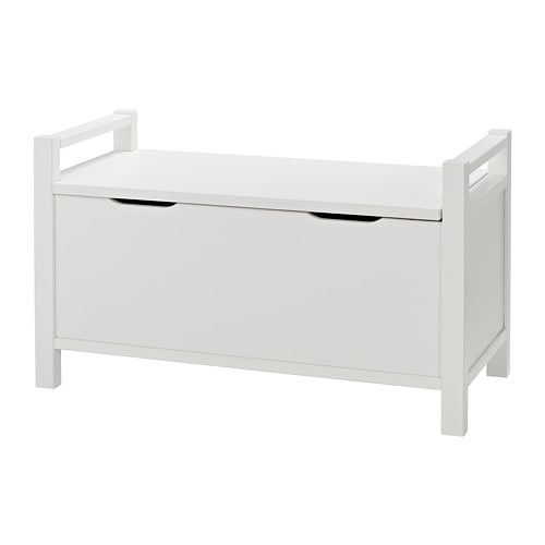 Bedroom Storage Bench Ikea
 HEMNES Storage bench white stain IKEA