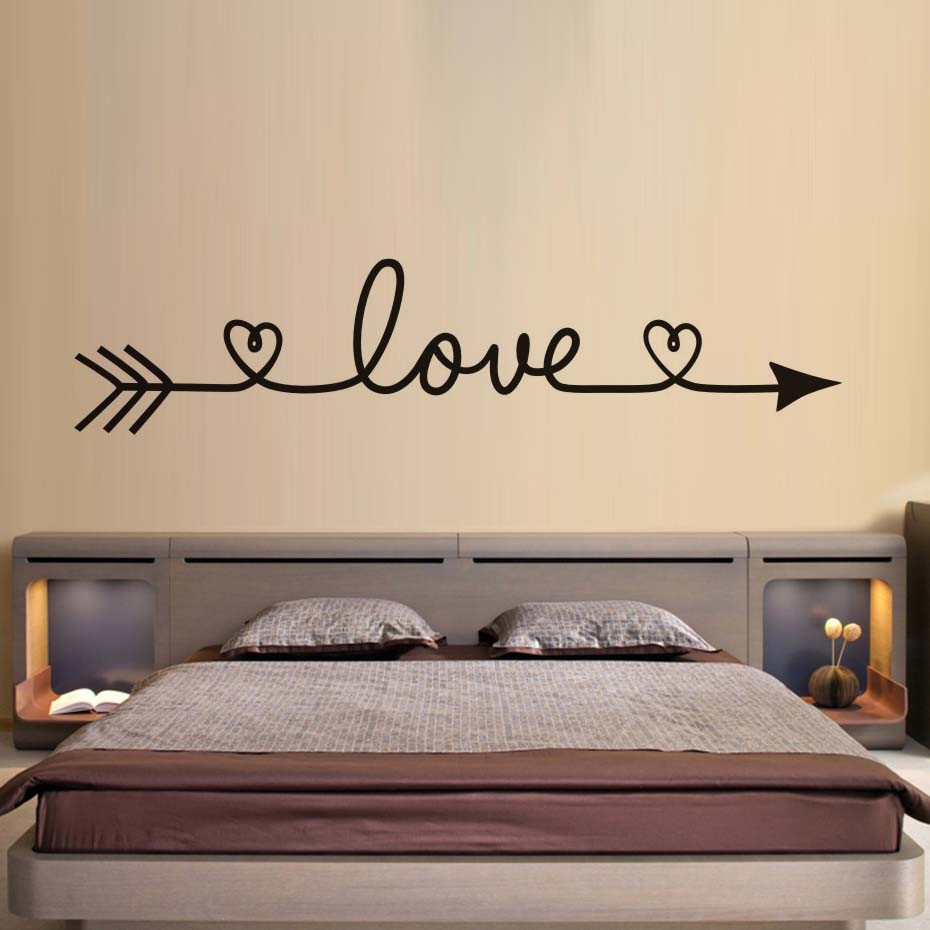 Bedroom Wall Decal
 DCTOP Love Arrow Wall Stickers Romantic Bedroom Decals
