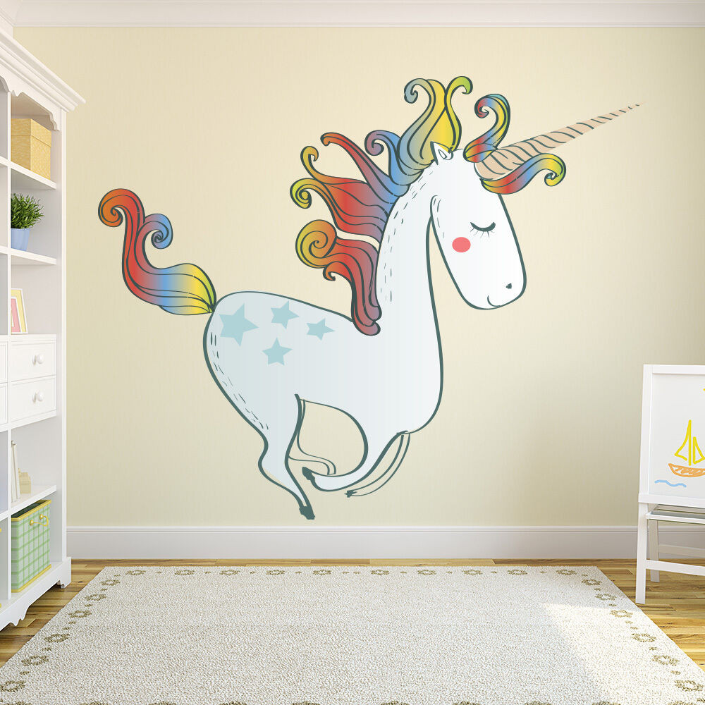 Bedroom Wall Decal
 Unicorn Wall Sticker Nursery Wall Decal Girls