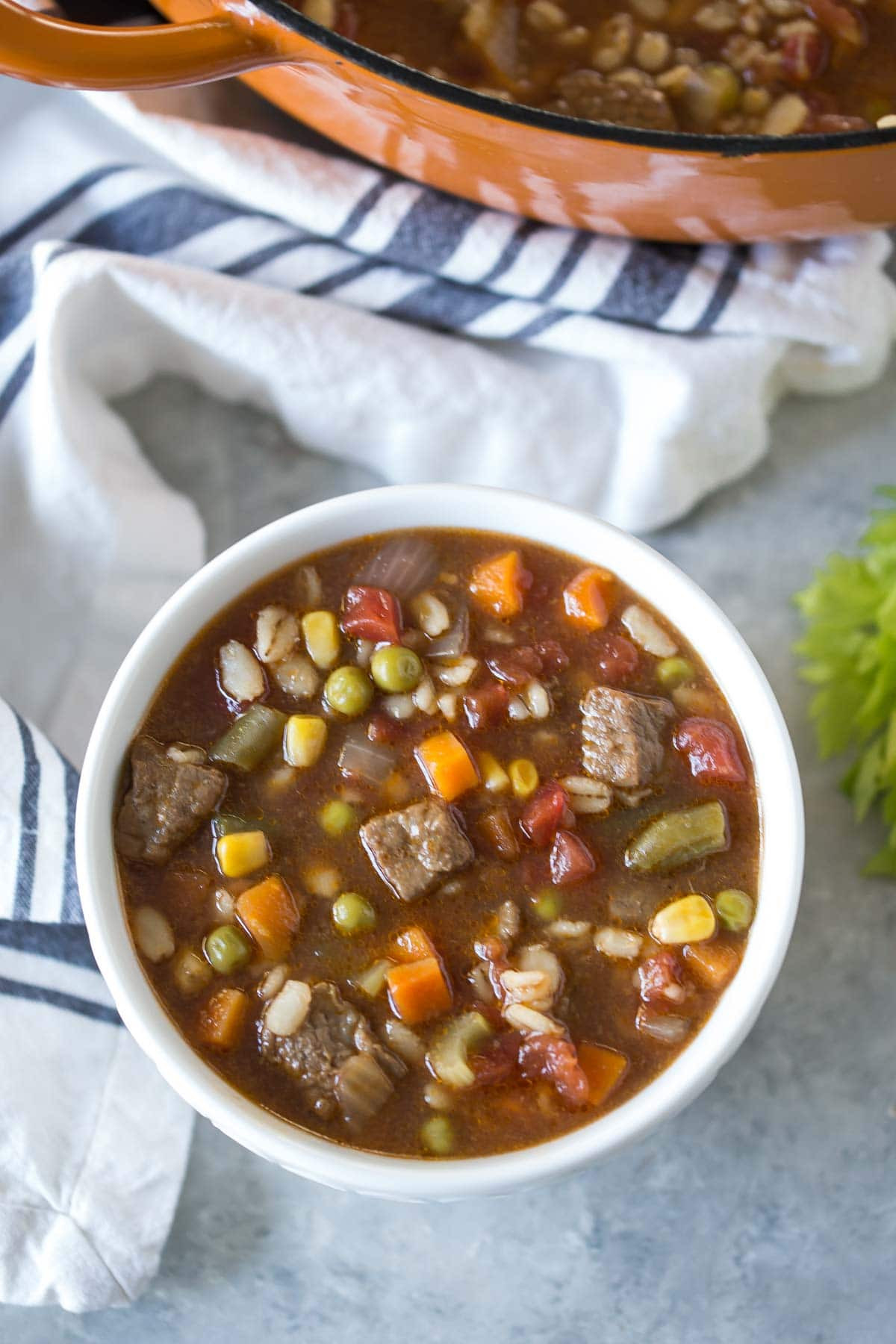 Beef Broth Vegetable Soup
 Ve able Beef Barley Soup Simply Whisked
