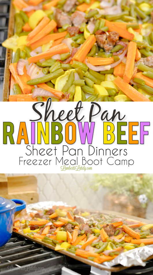 Beef Sheet Pan Dinners
 Sheet Pan Rainbow Beef Part 3 Sheet Pan Dinners Freezer