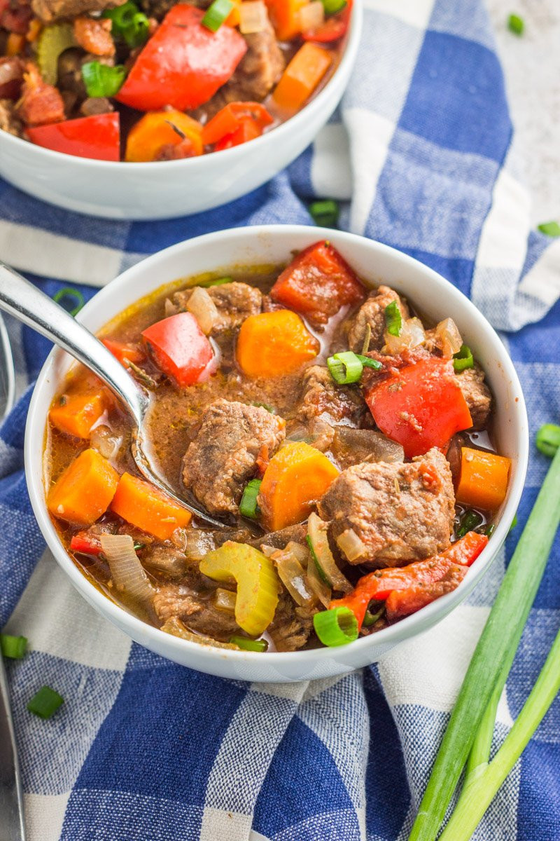 Beef Stew Freezer Meal
 Freezer Friendly Whole30 Slow Cooker Beef Stew