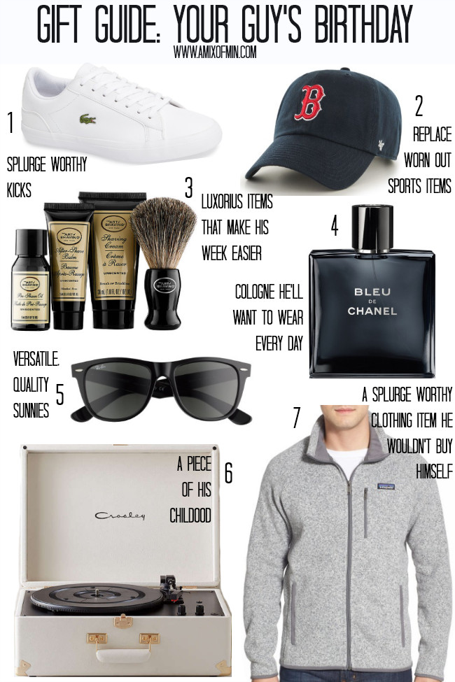Best Birthday Gift Ideas For Husband
 Gift Guide Your Guy s Birthday A Mix of Min
