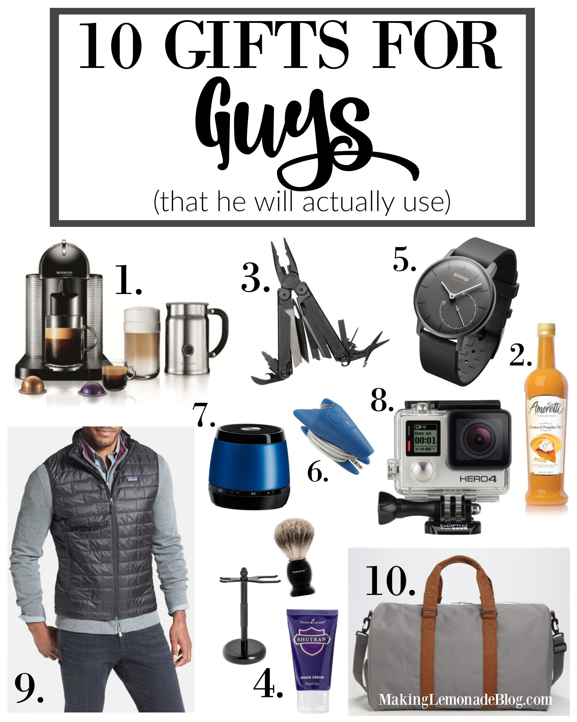 Best Birthday Gifts
 Ten Best Gifts for Guys That He ll Use