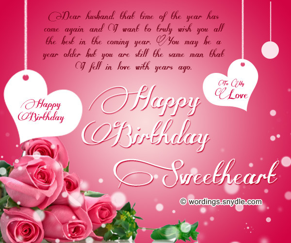 Best Birthday Wishes For Husband
 Birthday Wishes for Husband Husband Birthday Messages and