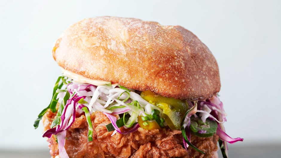 Best Fried Chicken Sandwich Recipe
 Fried Chicken Sandwiches with Slaw and Spicy Mayo Recipe