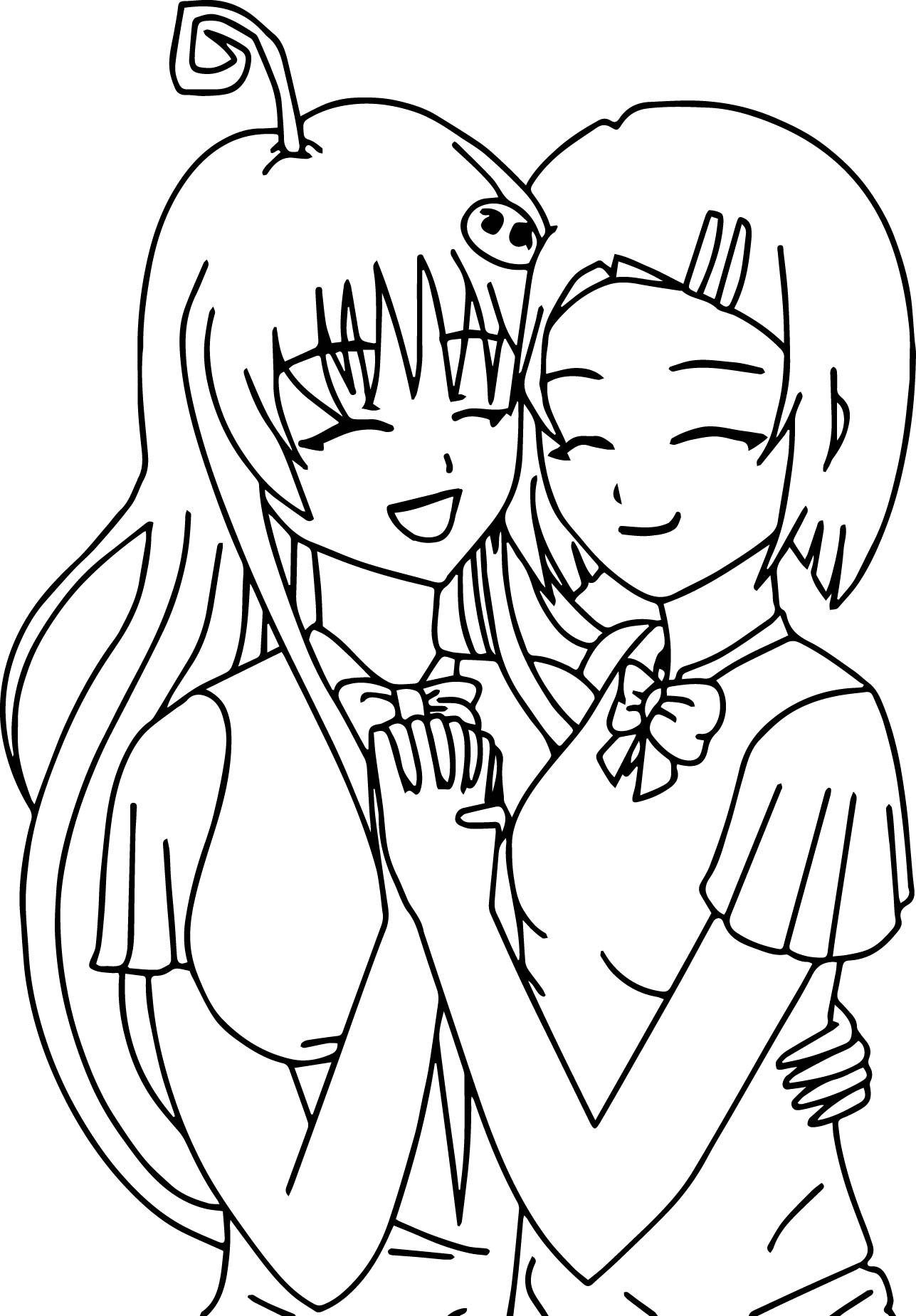 Best Friend Coloring Pages For Girls
 Best Friends Printable Coloring Pages