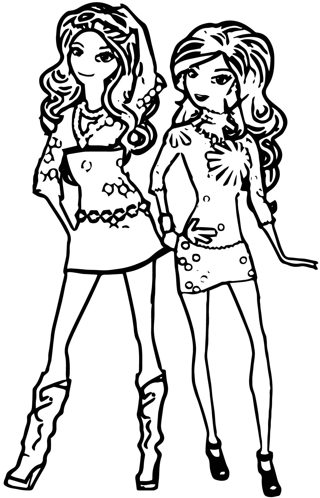 Best Friend Coloring Pages For Girls
 Best Friends Forever Coloring Pages at GetColorings