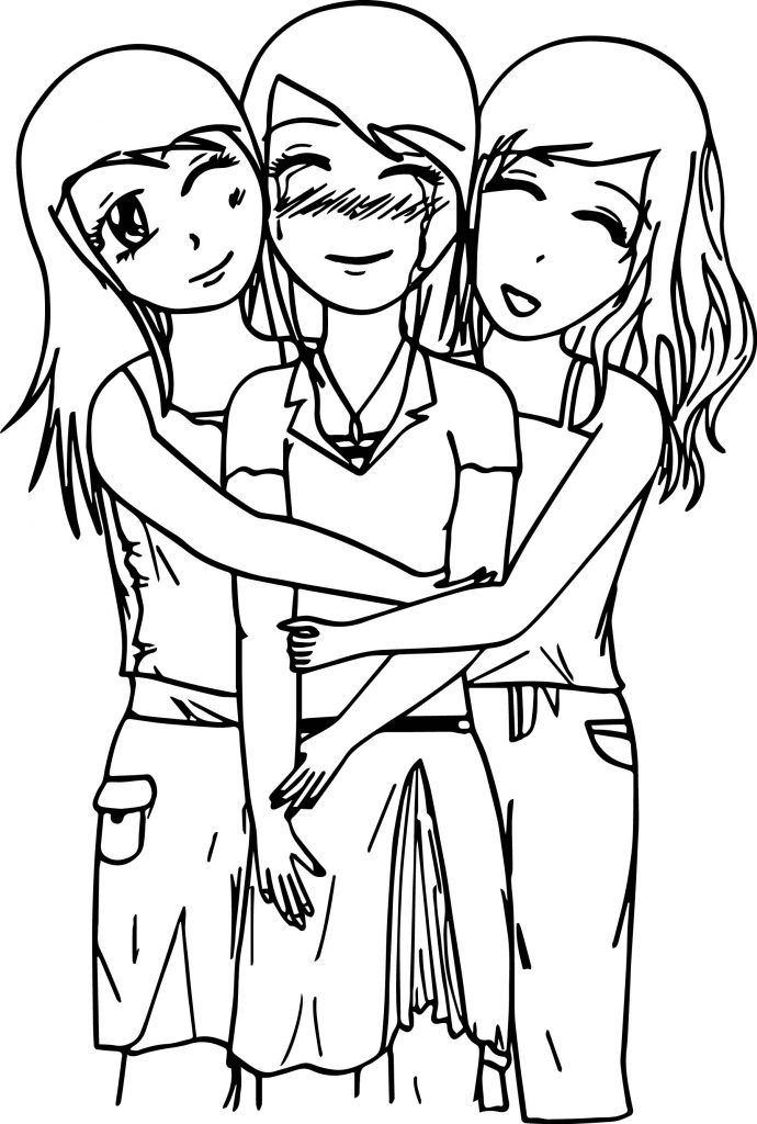 Best Friend Coloring Pages For Girls
 Best Friends Coloring Pages