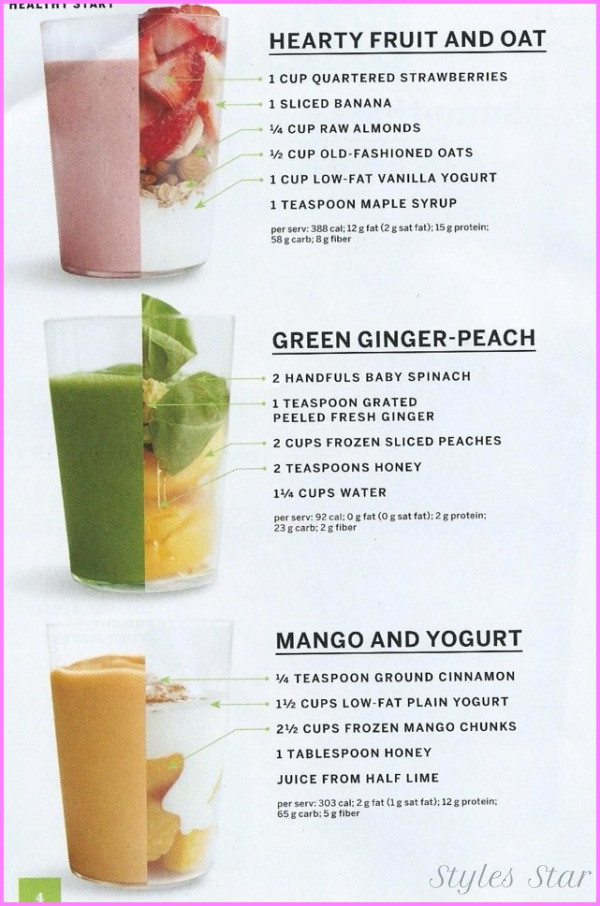 Best Fruit Smoothies For Weight Loss
 Healthy Fruit Smoothie Recipes To Lose Weight Star