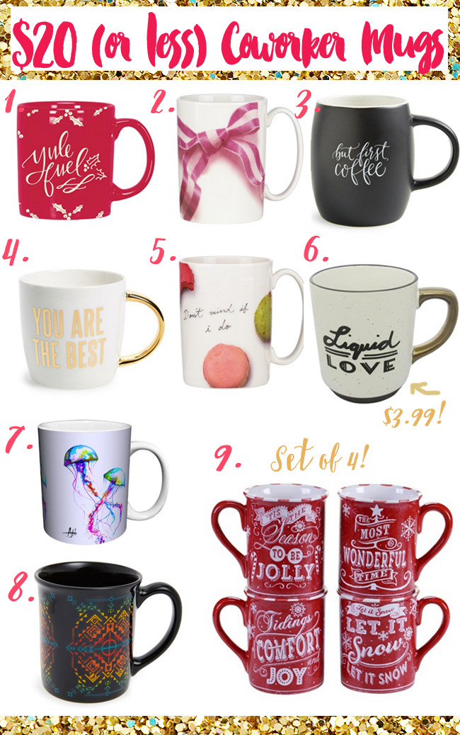Best Gift Ideas For Coworkers
 Mug Gifts For Coworkers $20 & Under