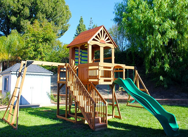 Best Kids Swing
 Getting Outside with Our Oceanview Wooden Swing Set and
