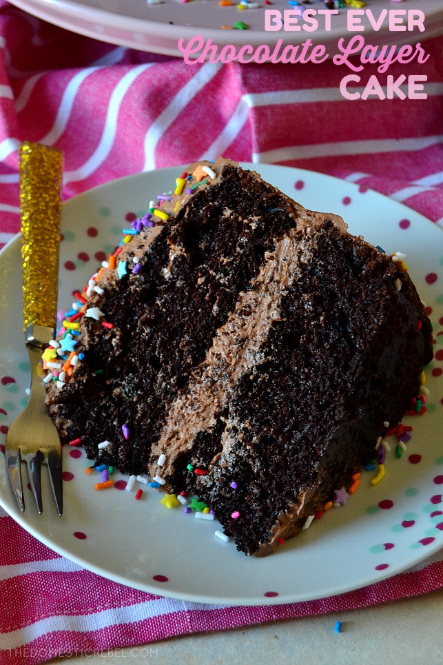 Best Moist Chocolate Cake Recipe
 The Best Chocolate Layer Cake with Fudge Frosting