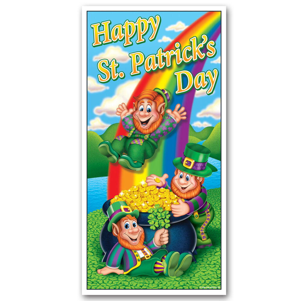 Best St Patrick's Day Party
 HAPPY ST PATRICK S DAY Party Decoration DOOR COVER POT OF