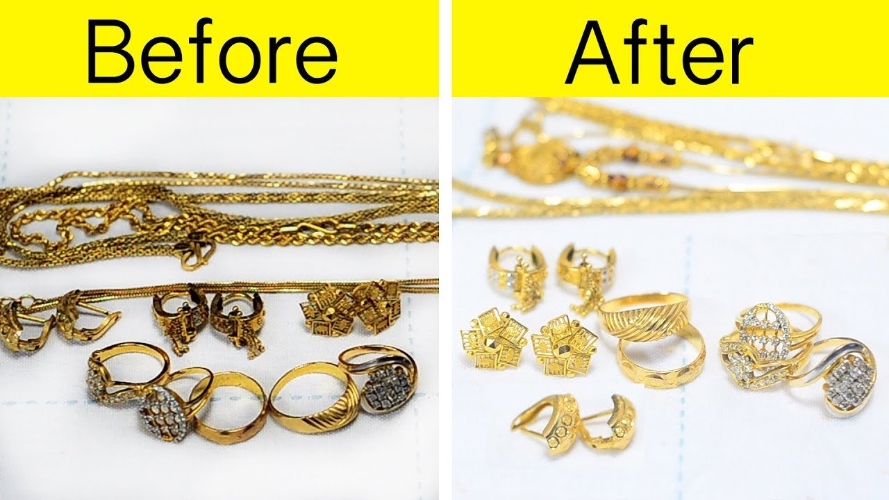 Best Way To Clean Earrings
 How to clean gold Jewellery at home