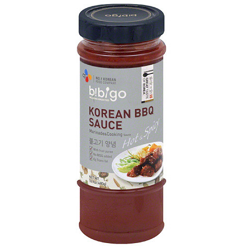 Bibigo Korean Bbq Sauce
 Bibigo Hot & Spicy Korean BBQ Sauce Marinade & Cooking