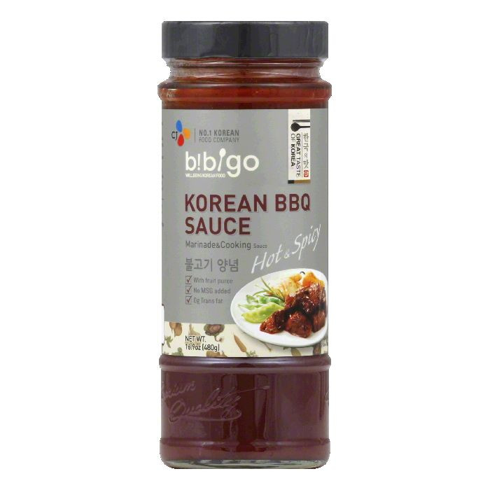 Bibigo Korean Bbq Sauce
 Bibigo Hot & Spicy Korean BBQ Sauce 16 9 Oz Pack of 6