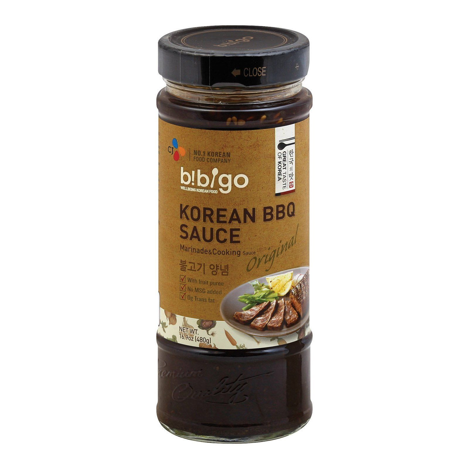Bibigo Korean Bbq Sauce
 Bibigo Korean Bbq Sauce Original Flavor Case of 6 16