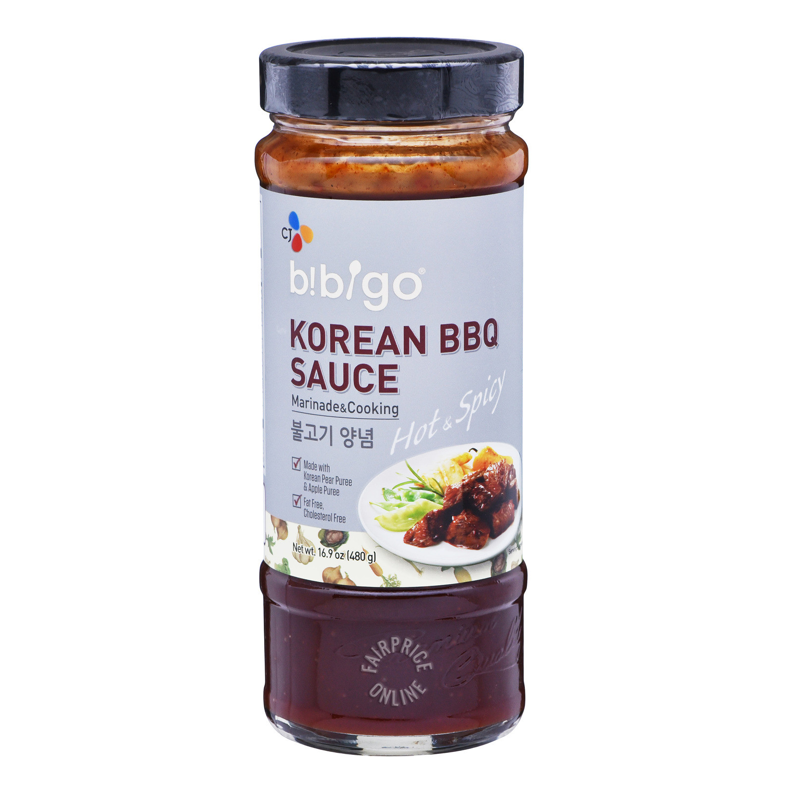 Bibigo Korean Bbq Sauce
 CJ Bibigo Korean BBQ Sauce Hot And Spicy diffmarts Singapore