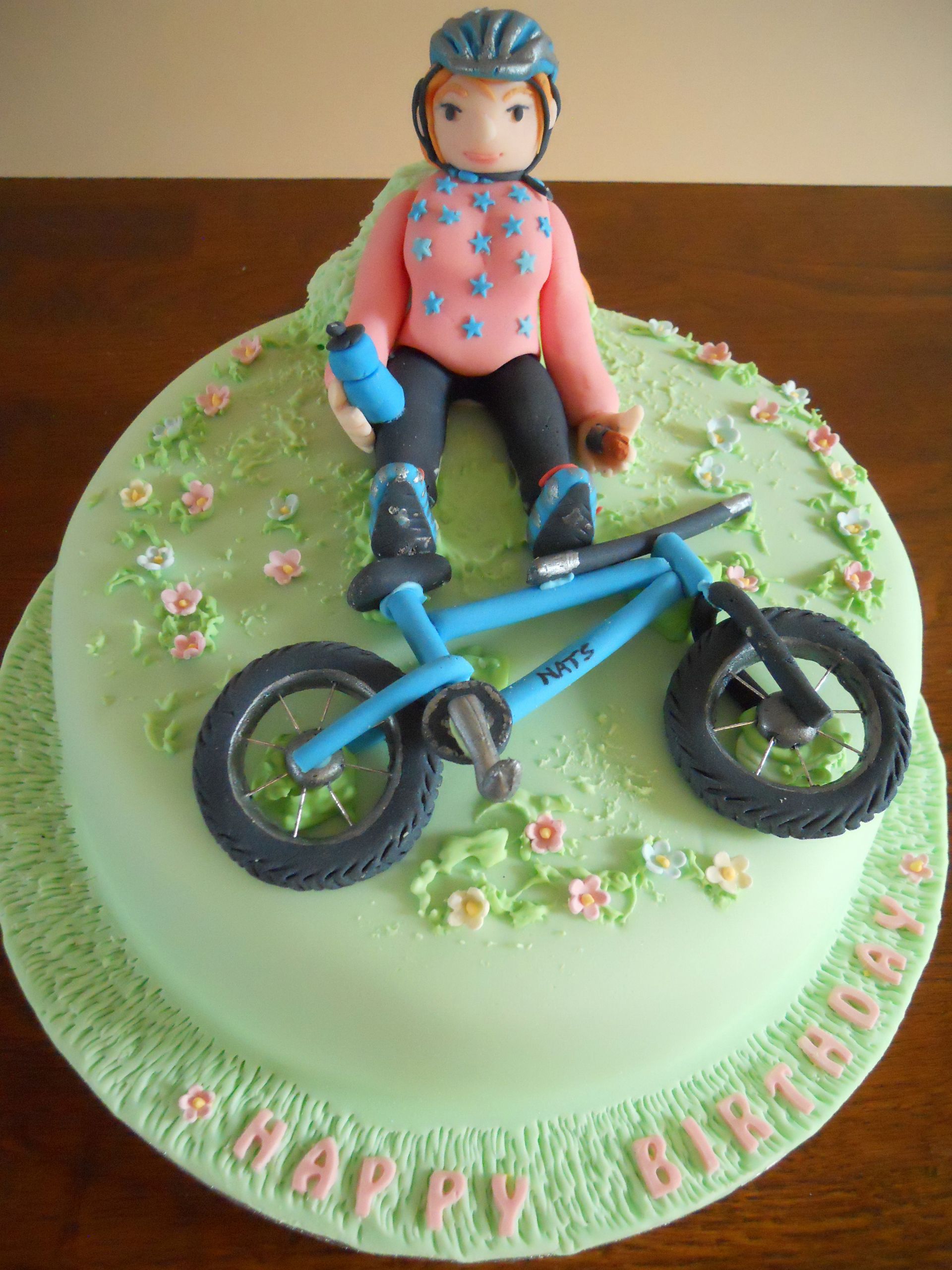 Bicycle Birthday Cake
 food