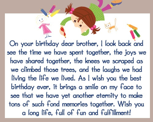 Big Brother Birthday Quotes
 Happy Birthday Wishes for Your Brother