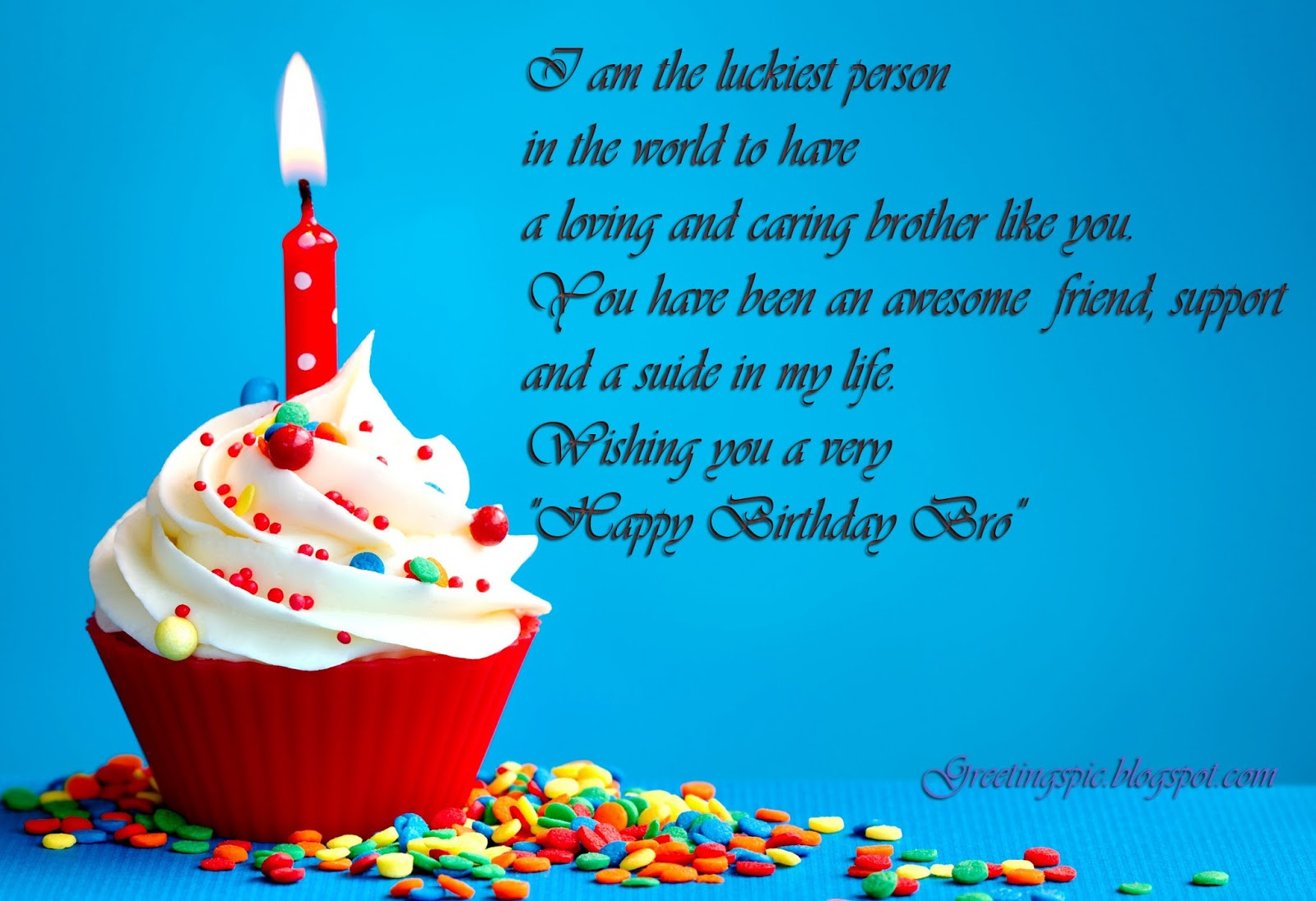 Big Brother Birthday Quotes
 Birthday wishes quotes for brother with images Greetings