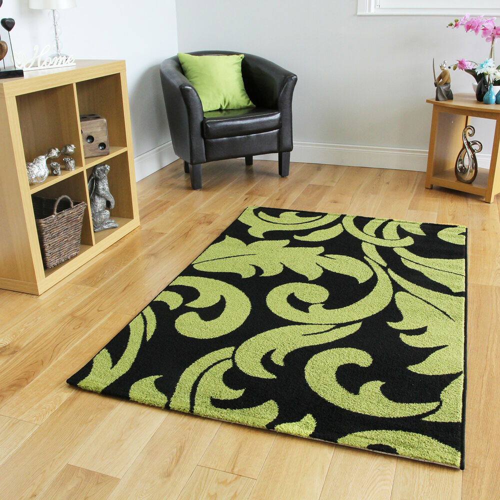 Big Living Room Rugs
 Green Small Rugs Floral Modern Rugs Easy Clean Soft