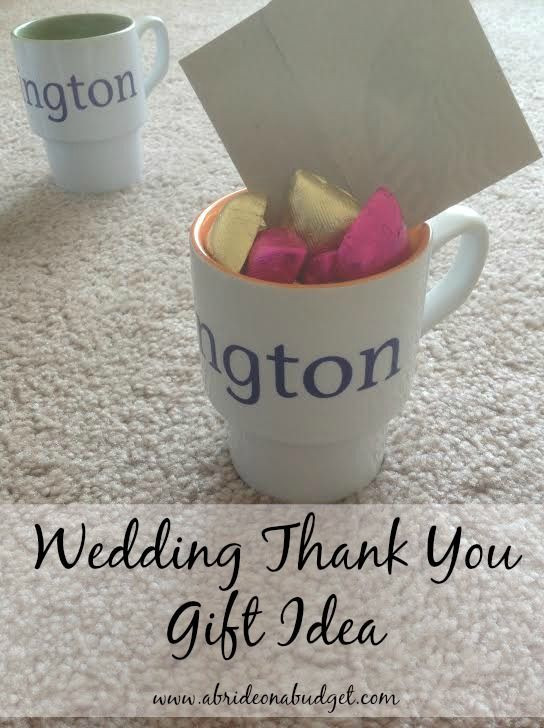Big Thank You Gift Ideas
 Wedding Thank You Gift Idea For under $5