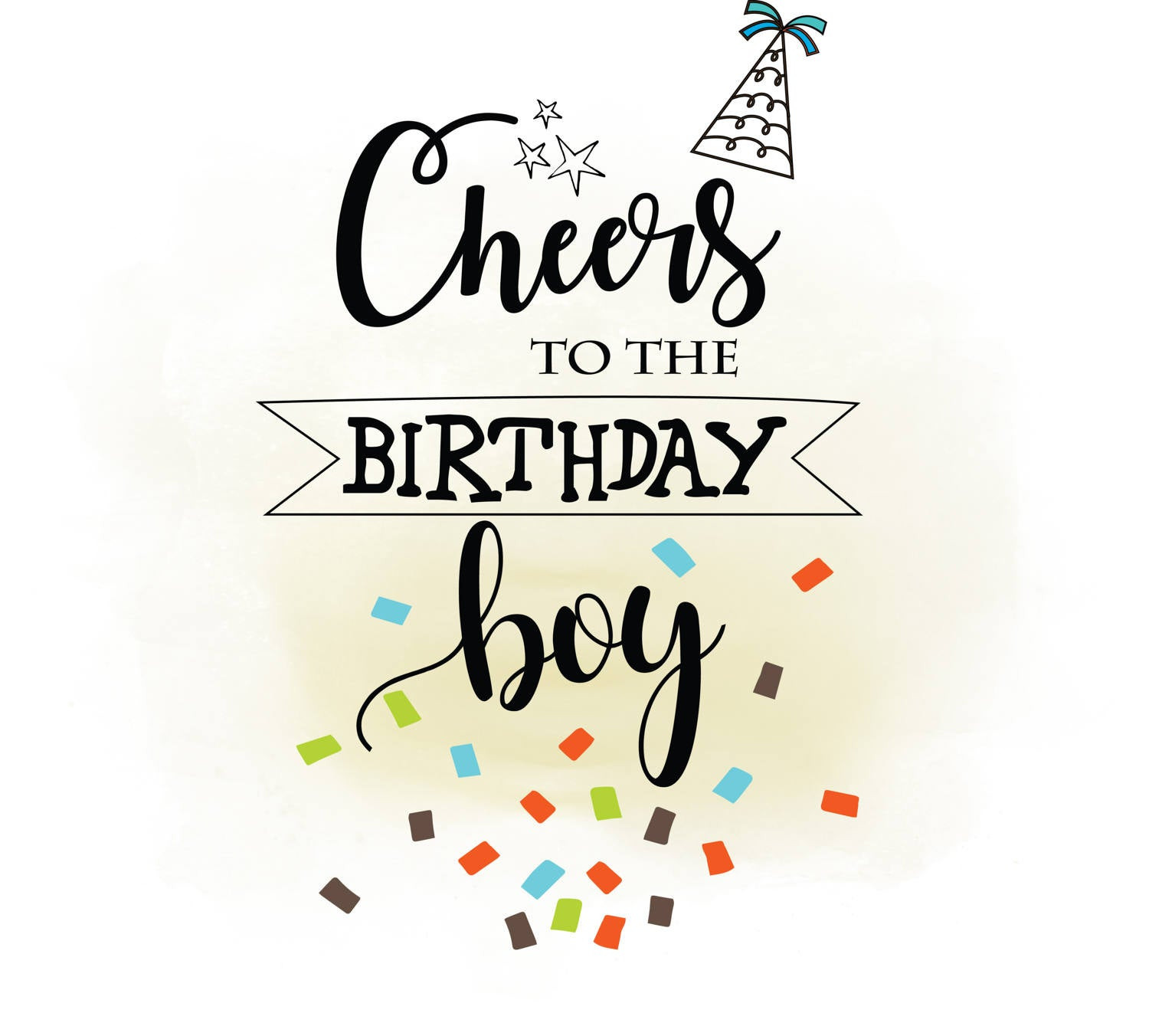 Birthday Boy Quotes
 Cheers to Birthday Boy SVG clipart Birthday Quote Digital