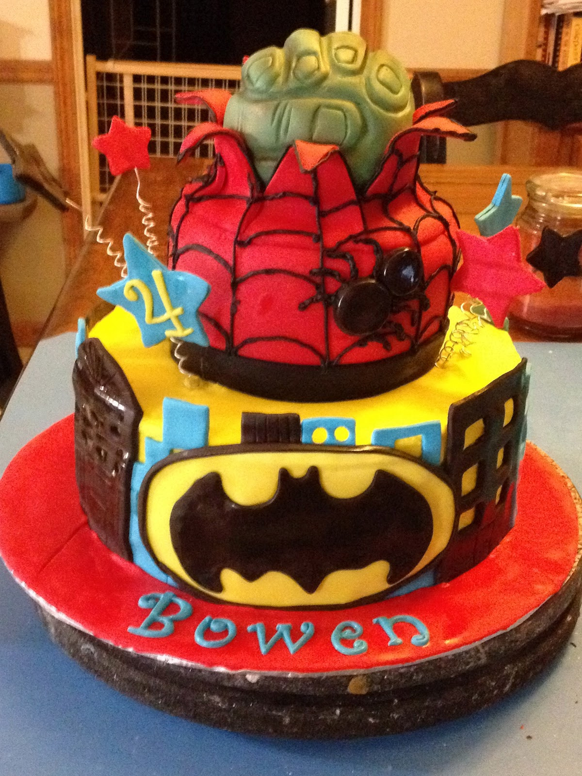 Birthday Cake Boy
 Learning To Fly Cakes and Pastries A Superhero Cake for a