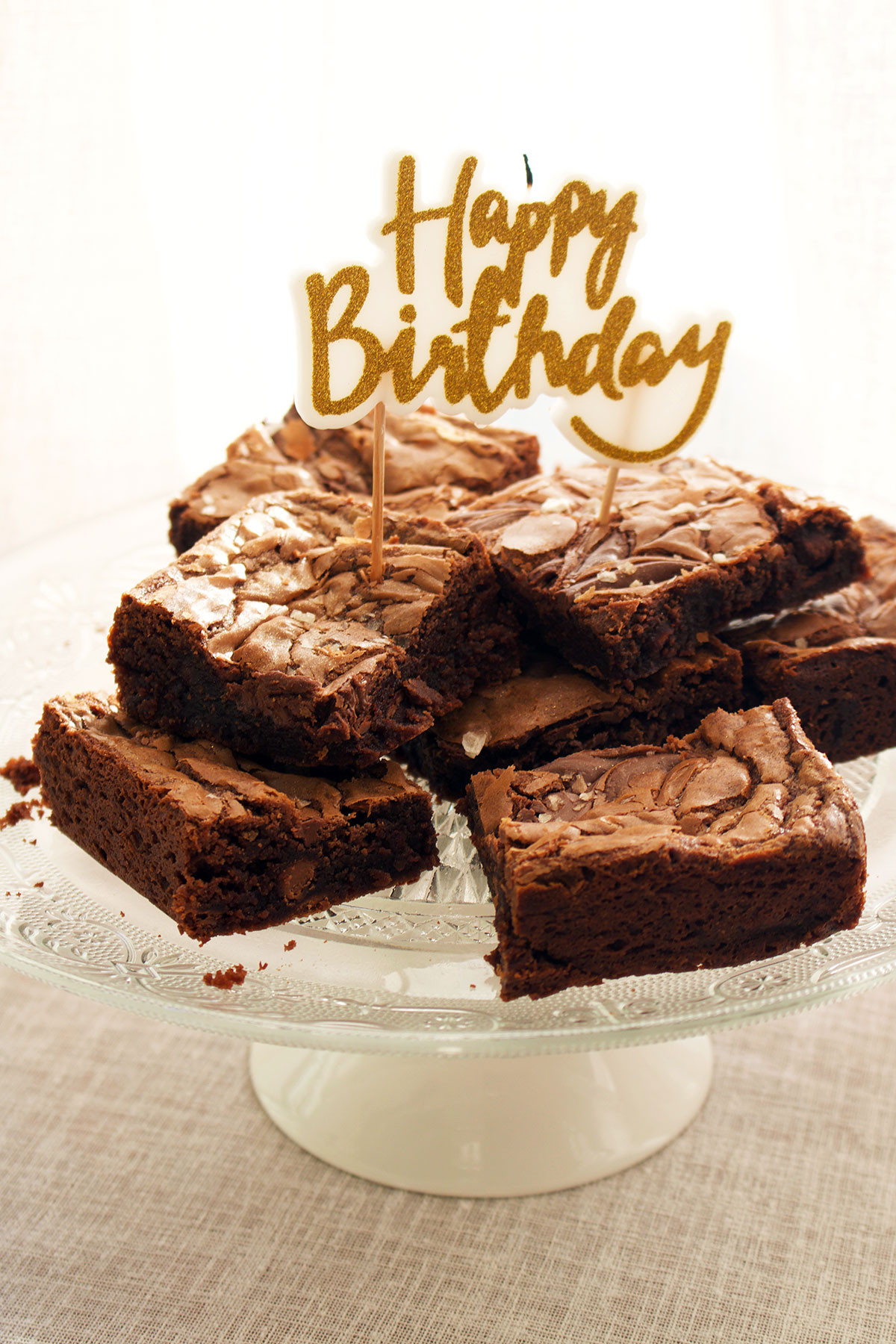 Birthday Cake Brownies
 Smoked Salt and Nutella Birthday Brownies