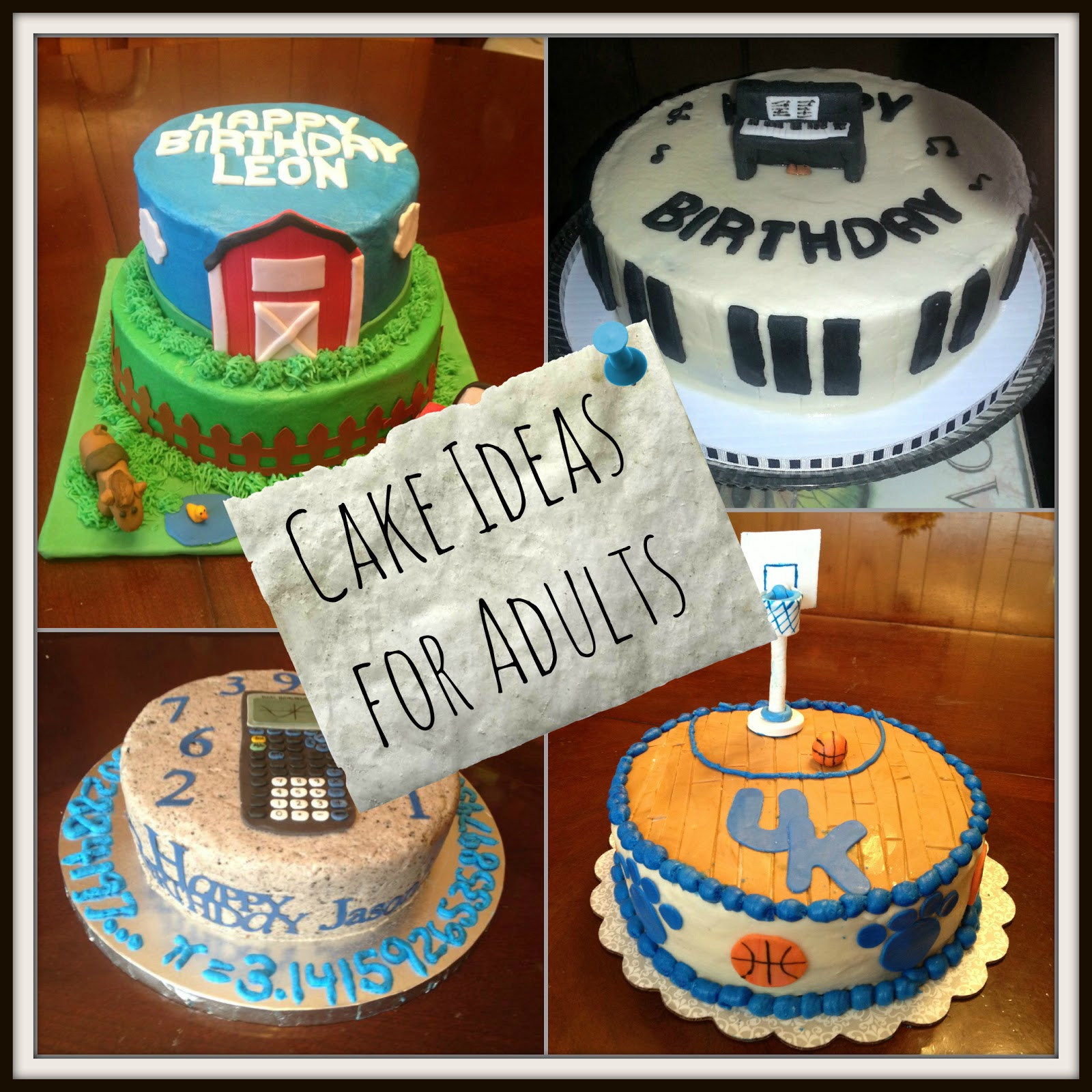 Birthday Cake Designs For Adults
 Birthday Cake Ideas for Adults