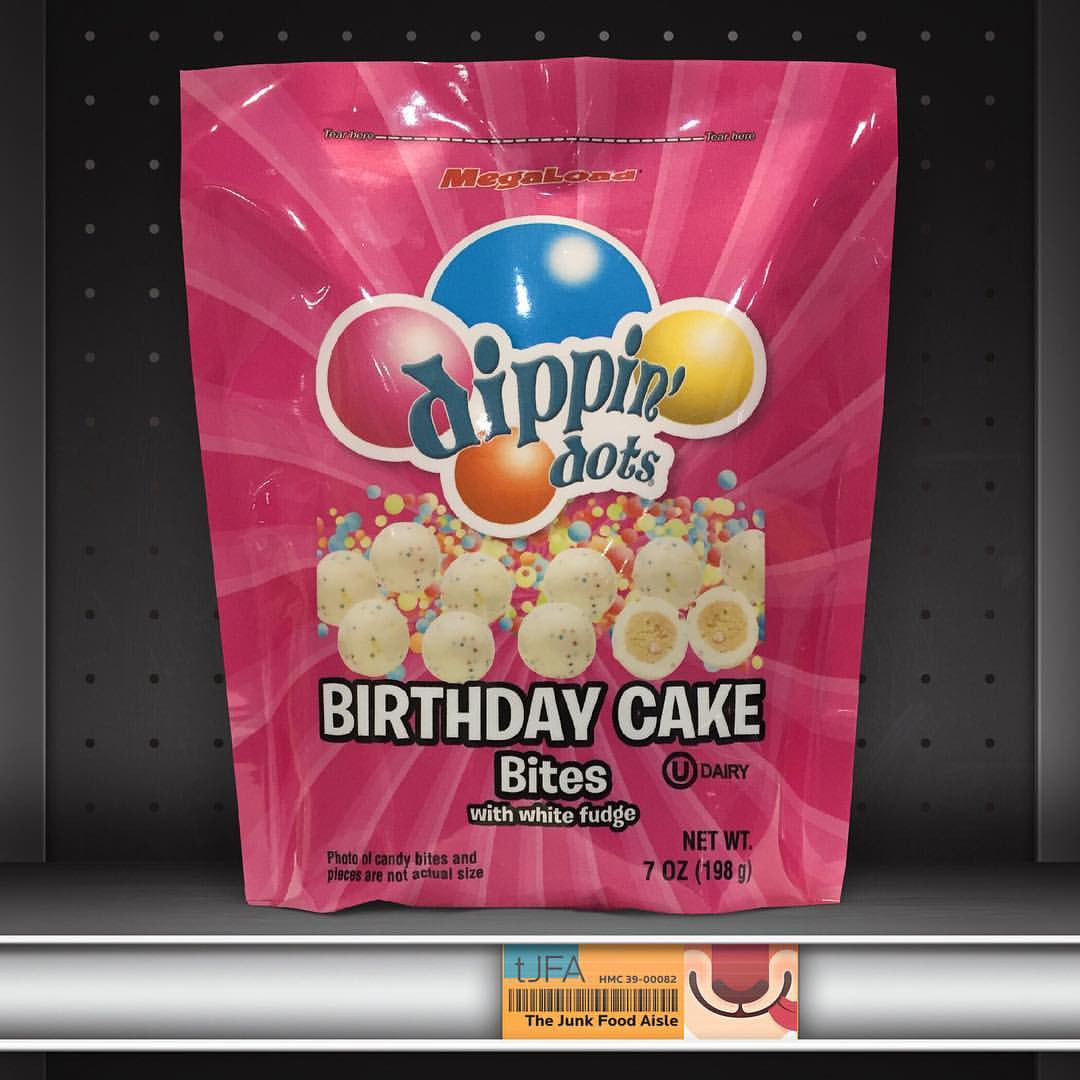 Birthday Cake Dippin Dots
 Dippin’ Dots Birthday Cake Bites The Junk Food Aisle