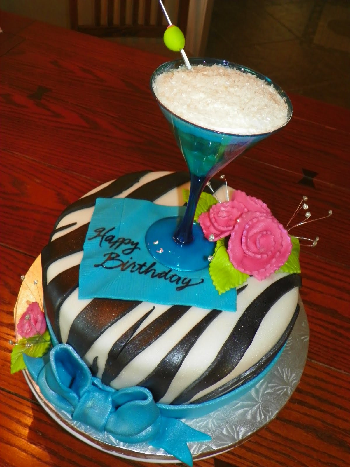 Birthday Cake Drink
 Plumeria Cake Studio Martini Birthday Cake