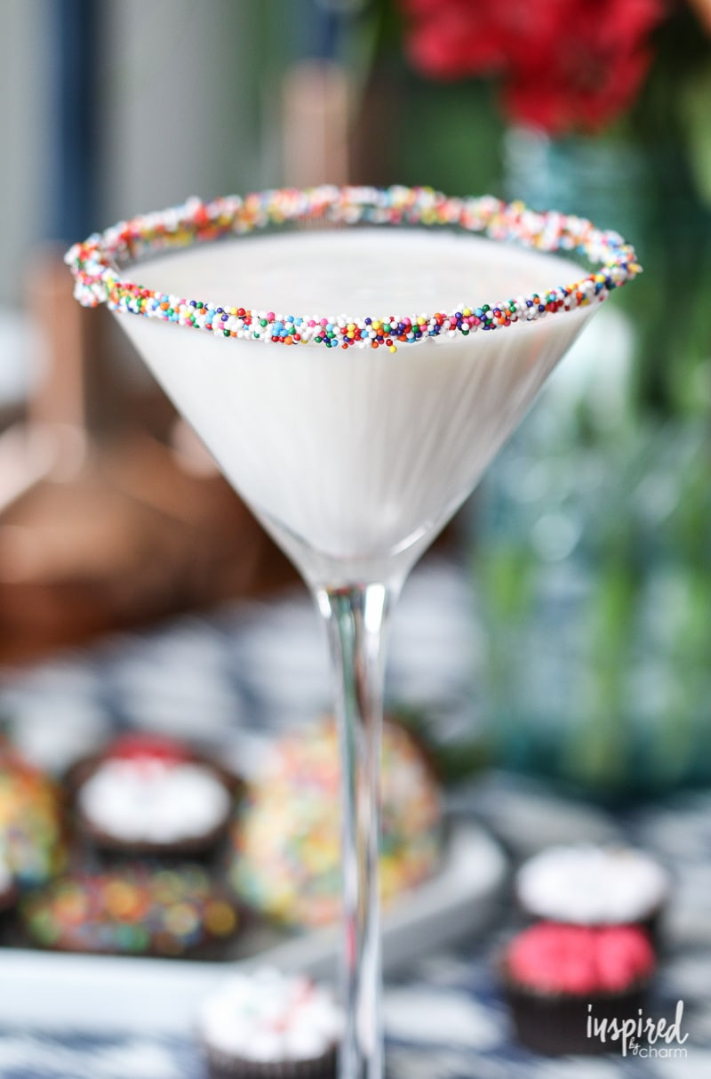 Birthday Cake Drink
 Birthday Cake Martini cake flavored martini with