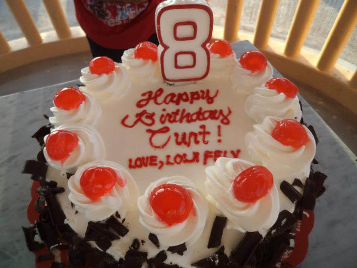 Birthday Cake Fail
 22 Bad Letter Spacing Fails That Made Wonder Into Blunder
